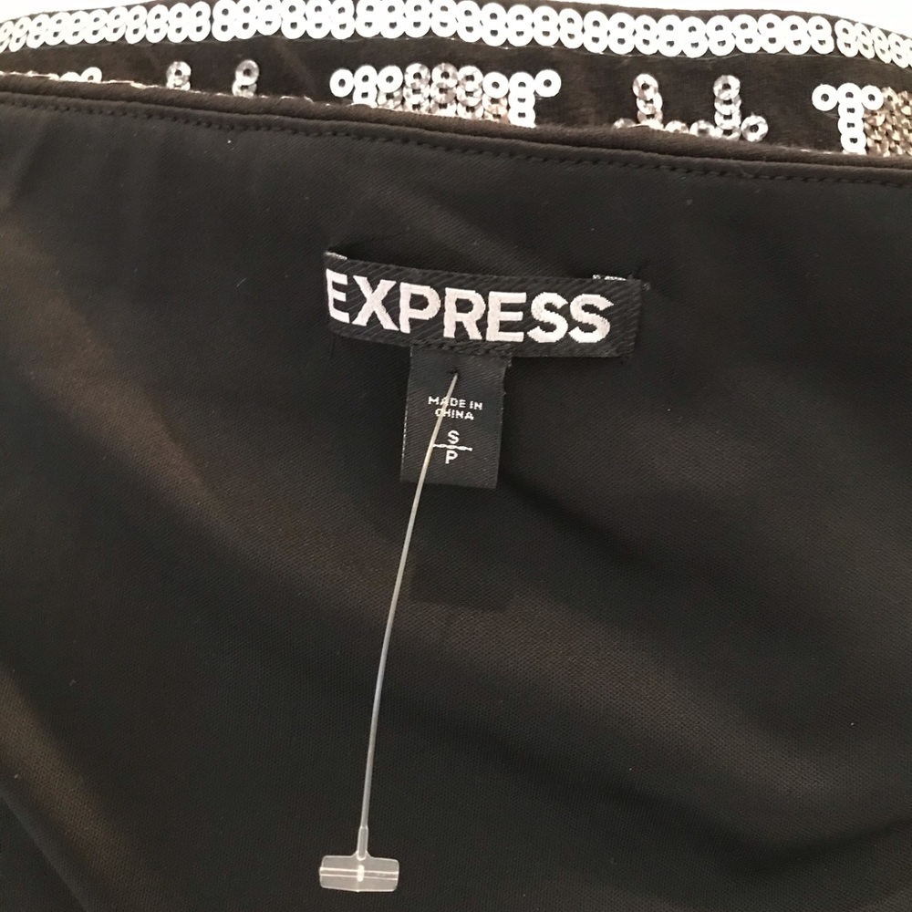 Nwot Express Aztec Sequined Pattern Mini Skirt - image 3